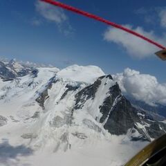 Flugwegposition um 13:12:47: Aufgenommen in der Nähe von Bezirk Entremont, Schweiz in 3851 Meter